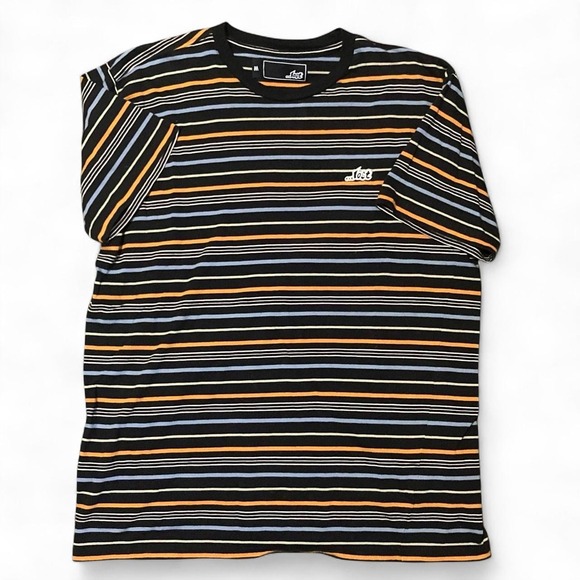 Lost Other - …Lost skateboards striped crewneck tee basic embroidered M/20.5